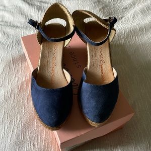 Espadrilles, made in Spain, marine blue, size EU37/US7